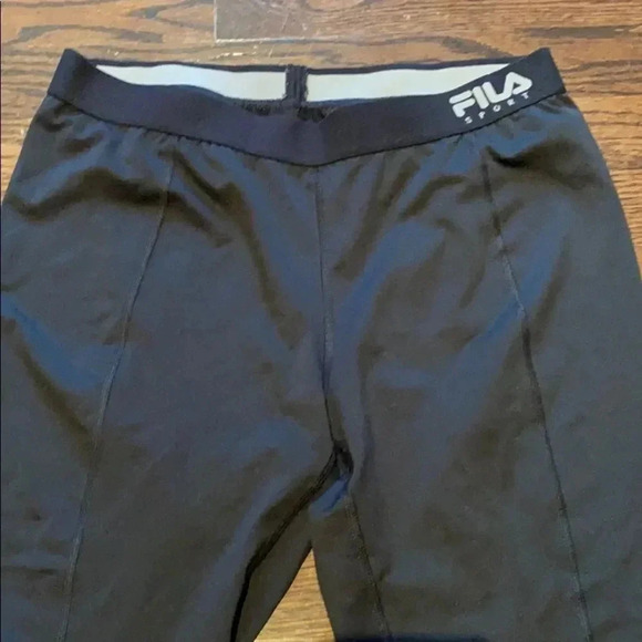 FILA SPORT Performance Running Mid-Calf Three Quarter Black Leggings Size M - Picture 4 of 11